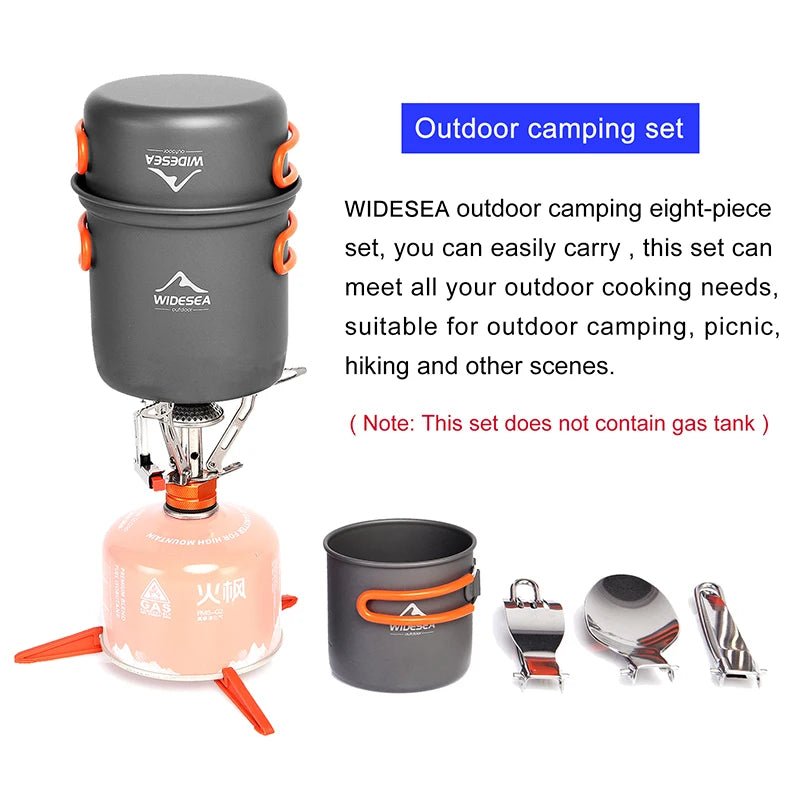 Camping Cookware Set with Tableware