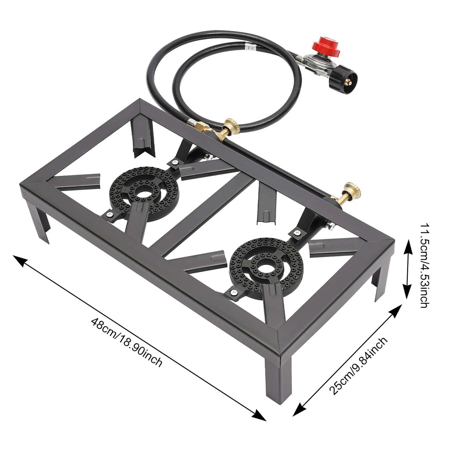 Portable Double Burner Propane Stove