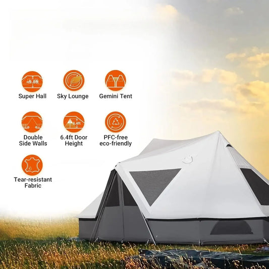YC-Canvas Bell Yurt Tents, 4 Seasons