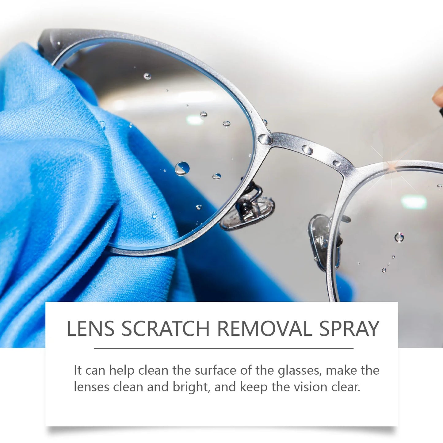 100ml Lens Scratch Removal Spray; Camera Screen Cleaner; Repair Glass Grinding Eyeglass; Cleaning Solution Spray