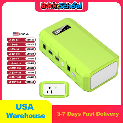 Portable Power Station 65W/110V External Battery Pack