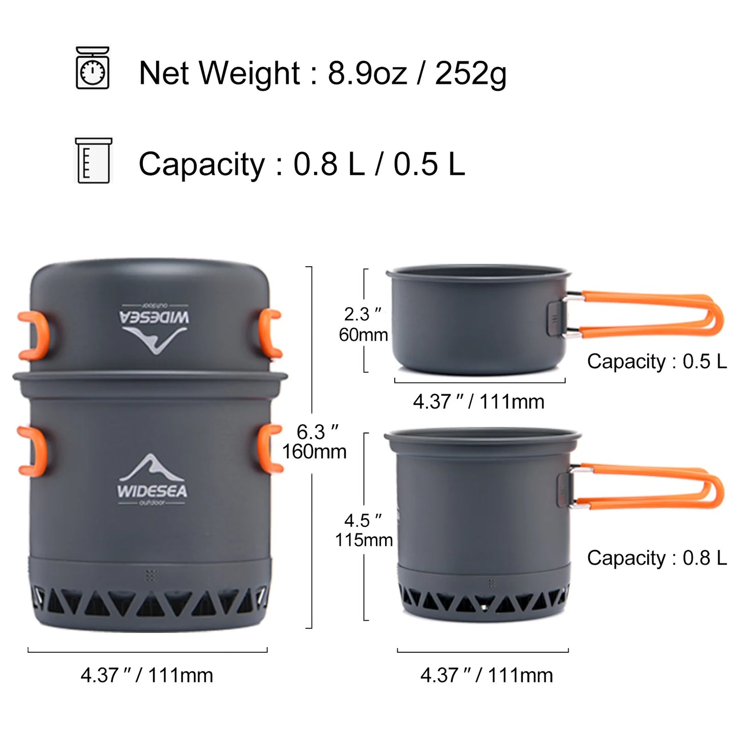 Outdoor Travel Camping/Hiking Cookware