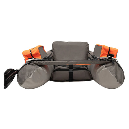Portable Inflatable Fishing Boat Raft with Adjustable Angle Backrest