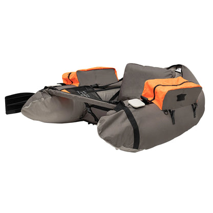 Portable Inflatable Fishing Boat Raft with Adjustable Angle Backrest