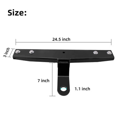 Roykaw Golf Cart Trailer Hitch w/ Bumper Receiver for EZGO TXT/Medalist 1994-up Gas & Electric Models, Sturdy and Easy Assembly