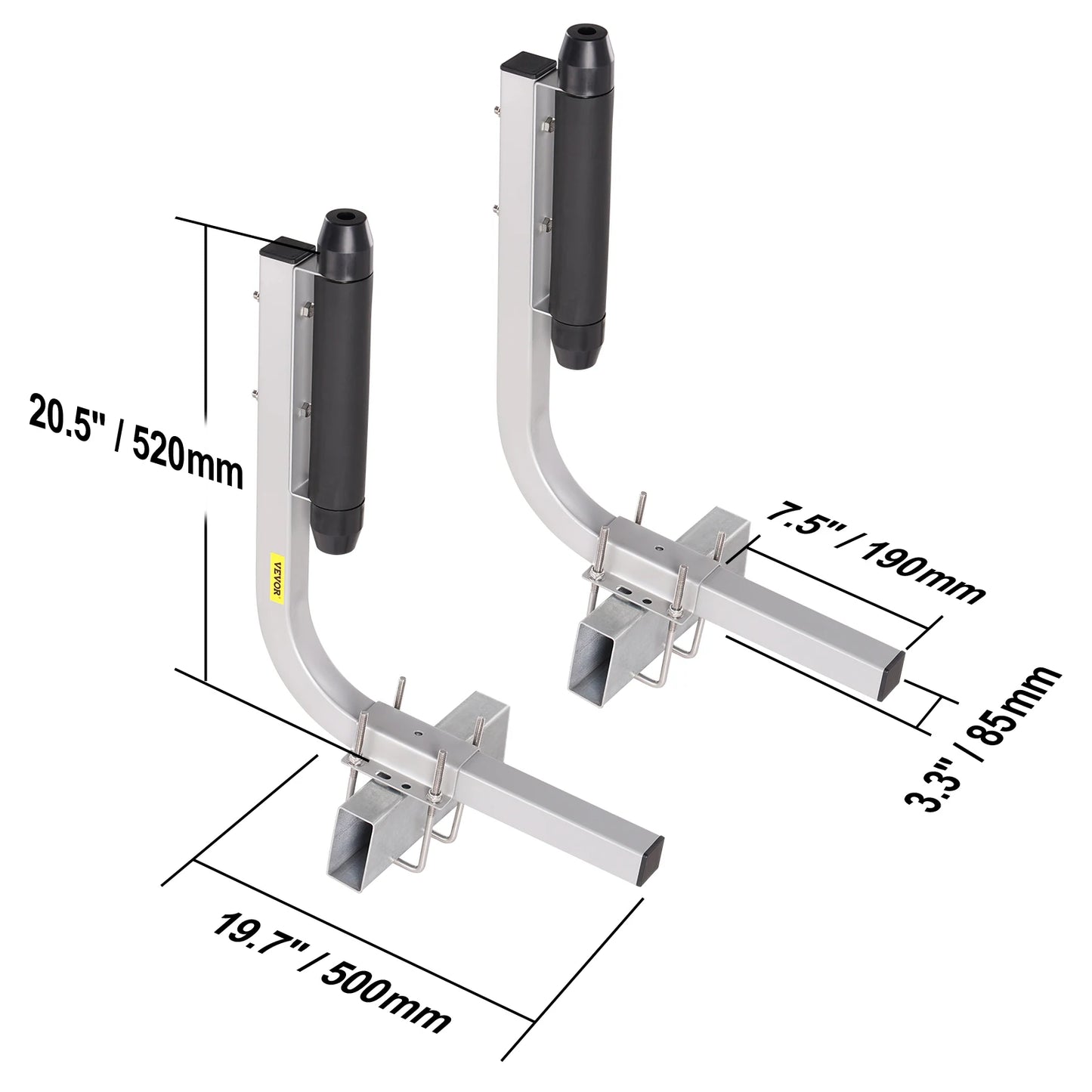 Boat Trailer Guide Adjustable Guide Poles 2PCS Rustproof Galvanized Steel Trailer Guide