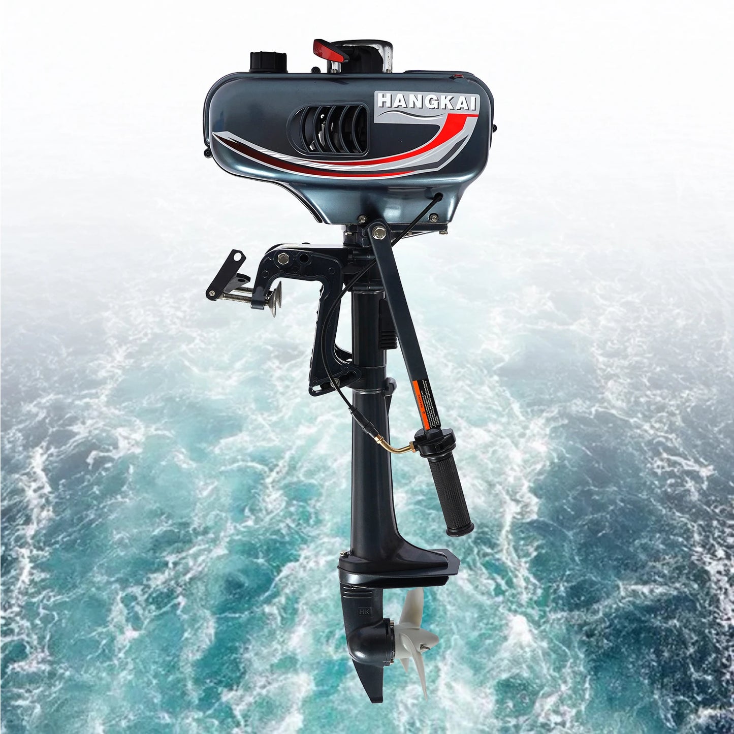 Portable 3.5HP Gasoline Outboard Motor with Adjustable Tilt and Anti-Vortex Plate