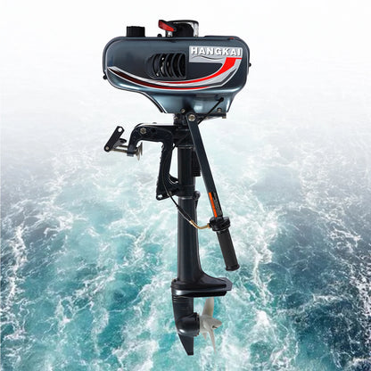 Portable 3.5HP Gasoline Outboard Motor with Adjustable Tilt and Anti-Vortex Plate