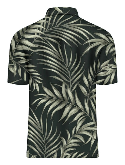 Men's Golf Shirt Hawaii Golf Polo Shirt Tennis Sports T-shirt Soft Breathable Elastic Fabric Short Sleeve