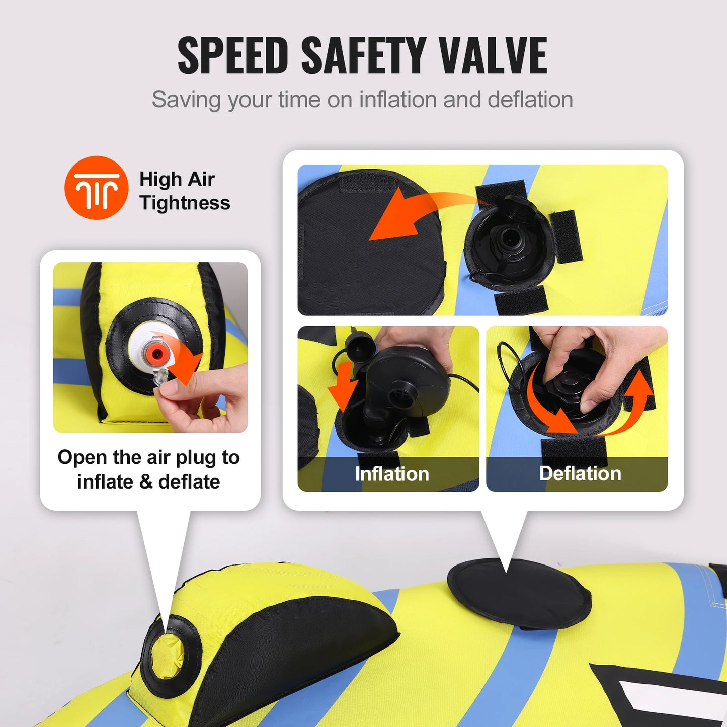 Towable Tube with Bumper Fins