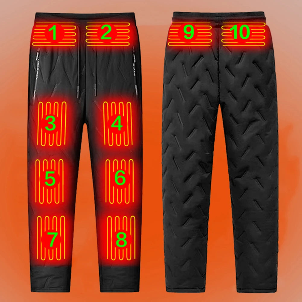 Unisex Heated Thermal Pants 10 Heating Zones 3 Temperature Modes