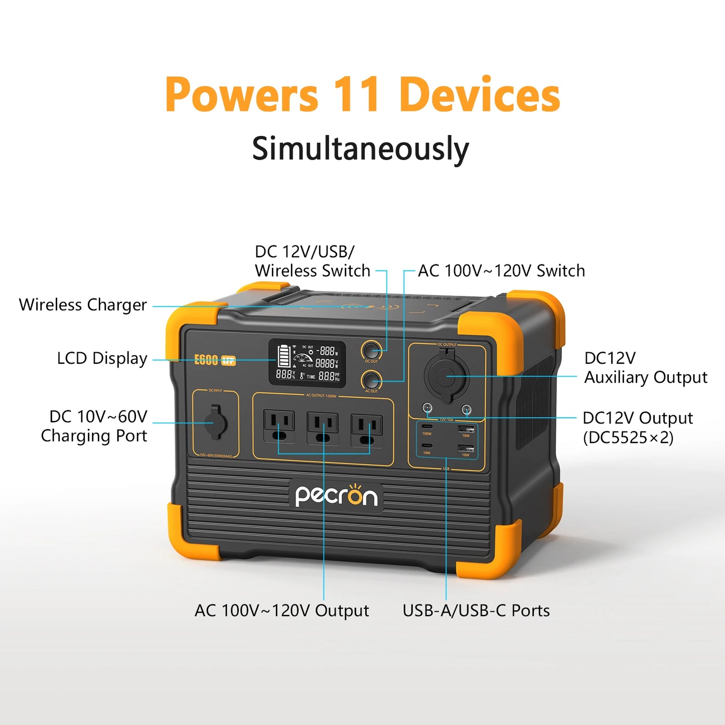 614 Wh Solar Generator Portable Power Station