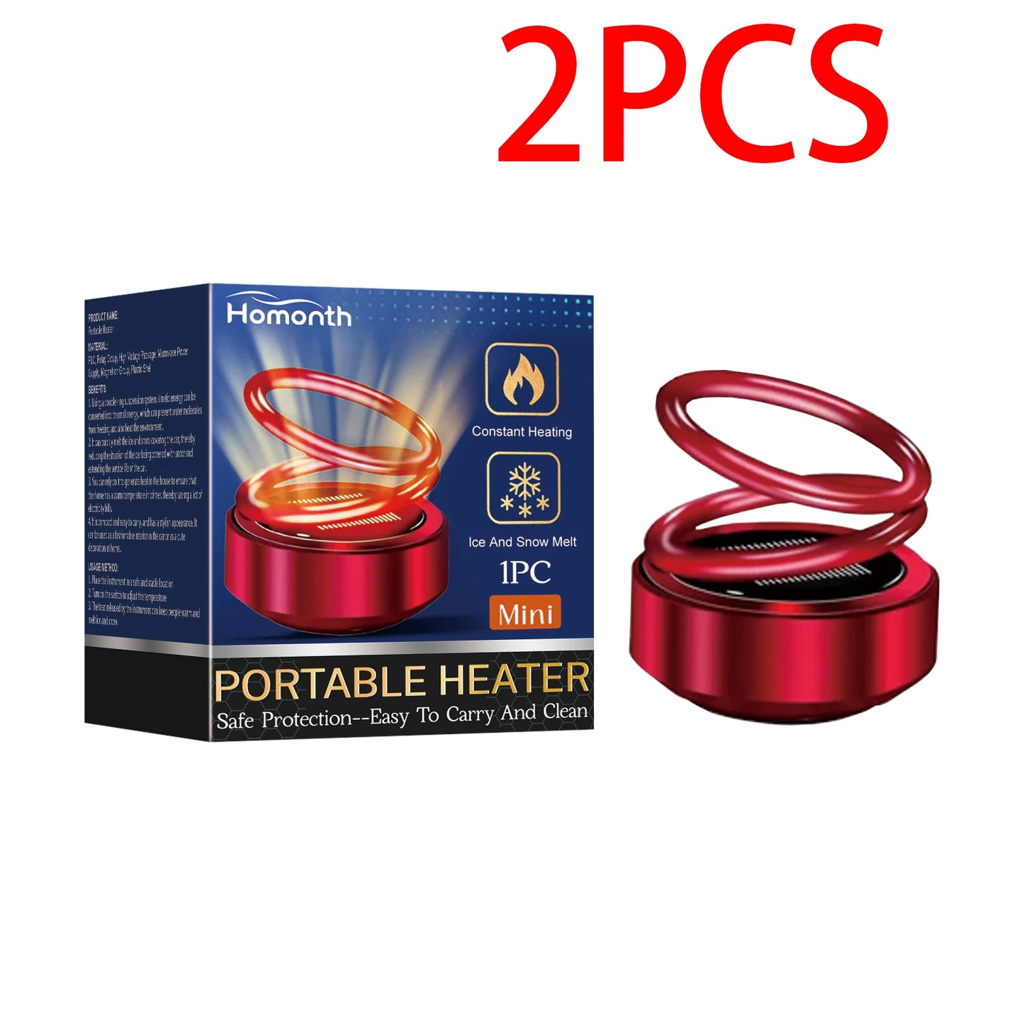 Portable Dynamic Molecular Heater Solar Powered Windshield Defroster