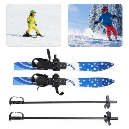 68*6cm Kids Ski Set and Poles Children's Beginner Snow Skis