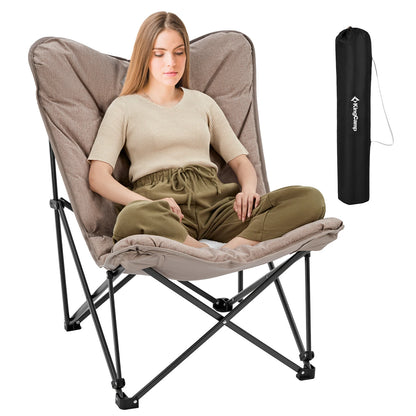 Butterfly Camping Chair with Upholstered Seat