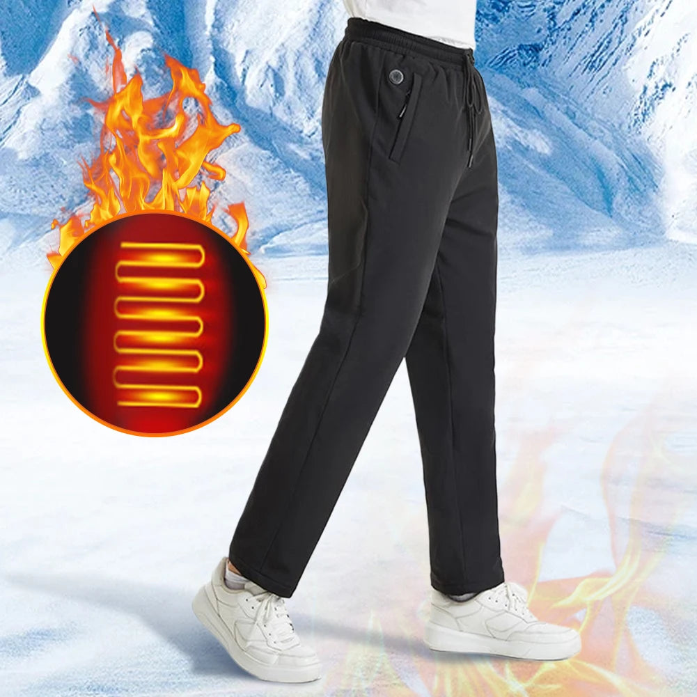 USB Powered Heated Pants for Men and Women with 12 Heating Zones and Three Temperature Modes