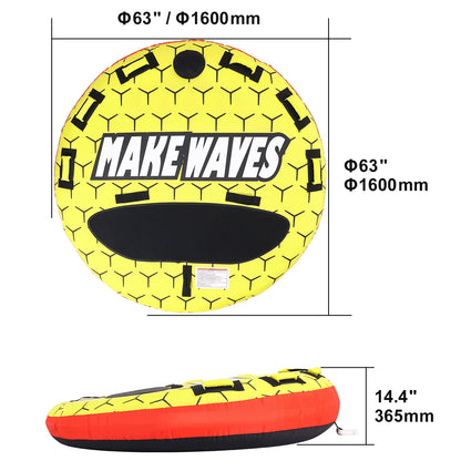 Towable Tube with Bumper Fins
