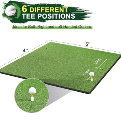 5x4ft Thicken Practice Turf for Indoor and Outdoor Use Durable Training Aid with 9 Golf Balls