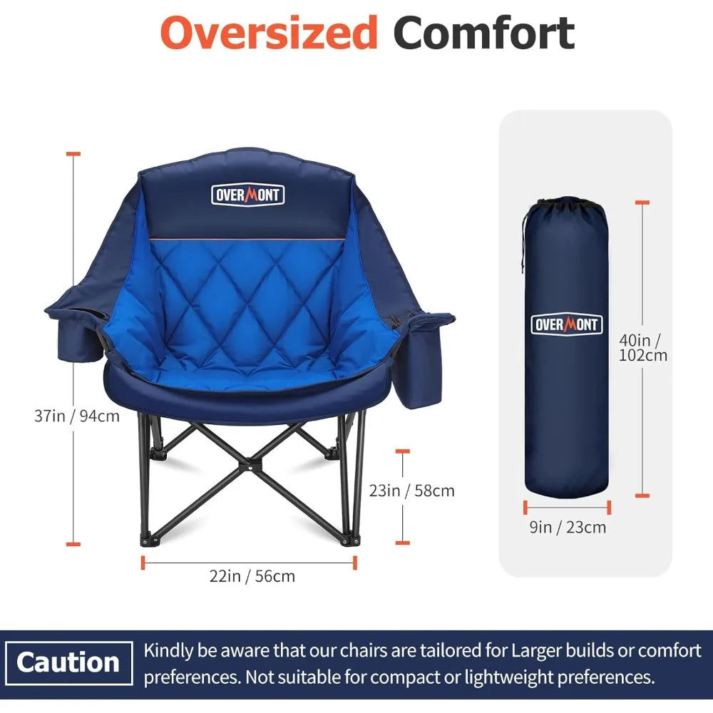 Oversized Camping Chair for Adults Heavy-Duty