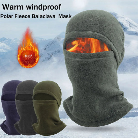 Warm Polar-Fleece Balaclava Unisex Full Face Mask Neck Warmer