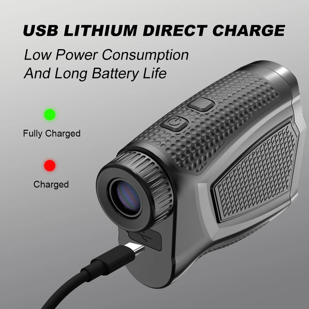 NOHAWK 1000yds Golf Rangefinder, M/Y Unit Switching, Flag Lock, Slope Compensation Distance with Magnetic Function
