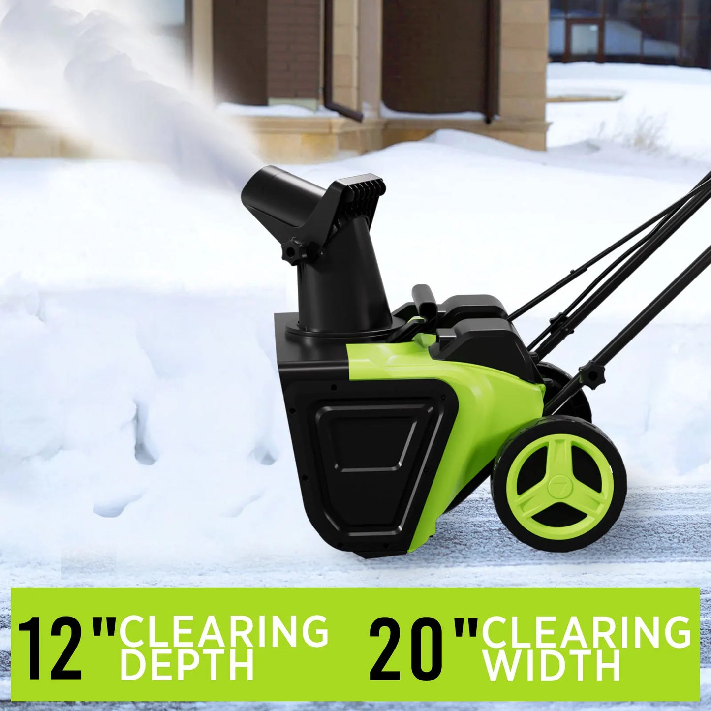42V 20" Cordless Snow Blower – 850 Lbs/Min, Dual 4.0Ah Batteries & Charger Included – Effortless Snow Removal