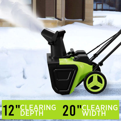 42V 20" Cordless Snow Blower – 850 Lbs/Min, Dual 4.0Ah Batteries & Charger Included – Effortless Snow Removal