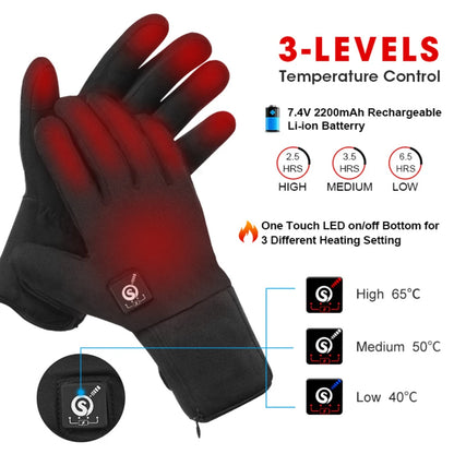 Rechargeable Ski Heated Gloves Men Women