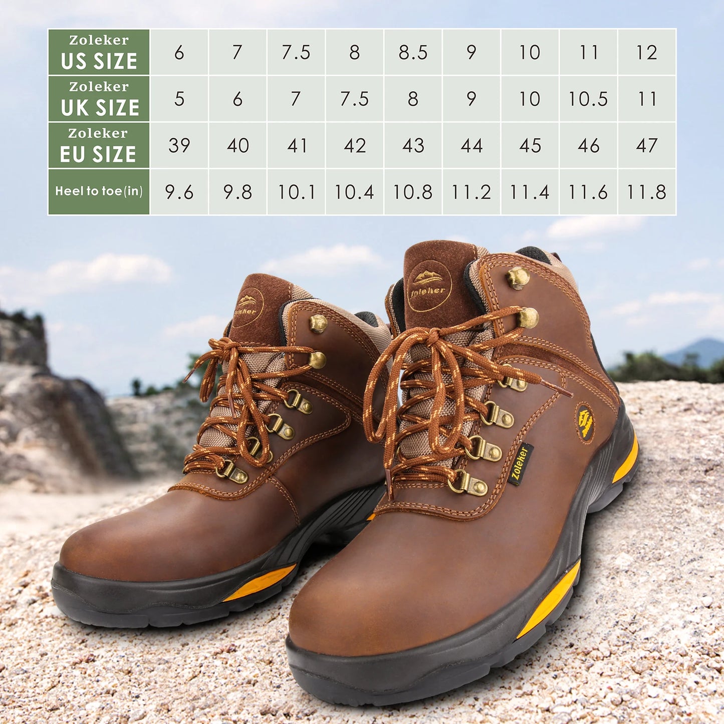 Slip Resistant Hike Boots for Men