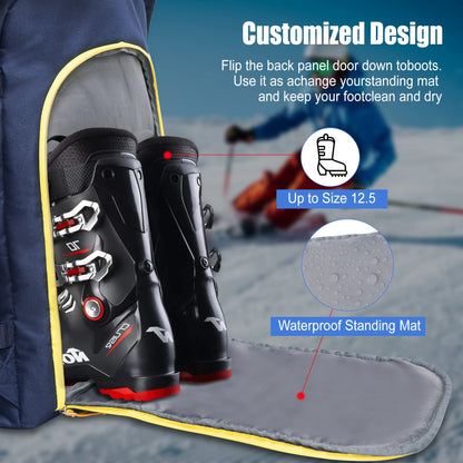 Travel Backpack for Ski Helmet Goggles Gloves Skis Snowboard, Boots & Accessories
