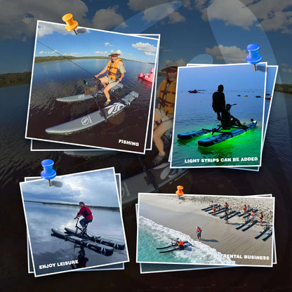 Inflatable Water Bike / Pedal Boat / Pedal Kayak Water Bike and Easy to Drive