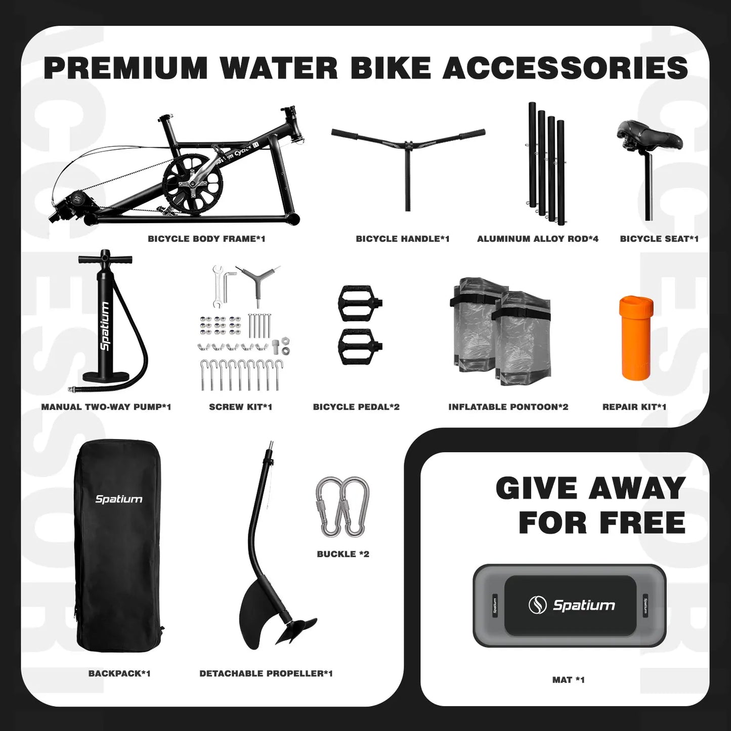 Inflatable Water Bike / Pedal Boat / Pedal Kayak Water Bike and Easy to Drive