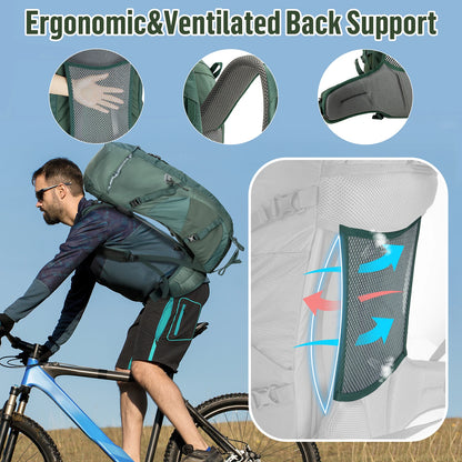 Hiking Backpack- Internal Frame; Fits both Men&Women Ultralight