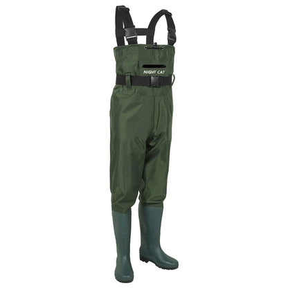 Waterproof Lightweight Rubber Fly Fishing Chest Waders With Boots