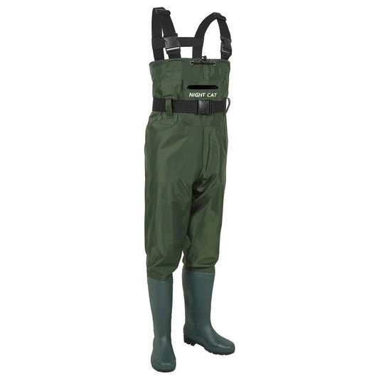 Waterproof Lightweight Rubber Fly Fishing Chest Waders With Boots