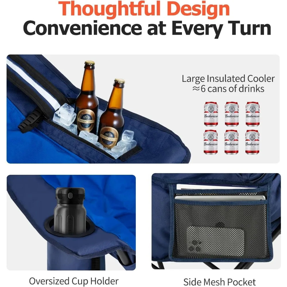 Oversized Camping Chair for Adults Heavy-Duty