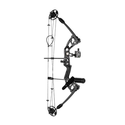 30-55 lbs Compound Bow Adjustable Draw Weight and Length with 3-Pin Sight 12 Arrows Complete Arch Set for Right Hand