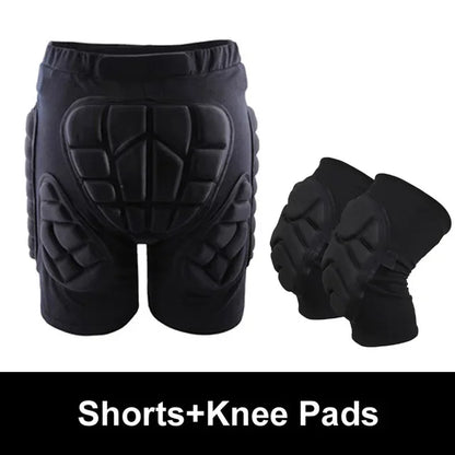 Skiing Skating Snowboard Protection Hip Padded Shorts and Knee Pads