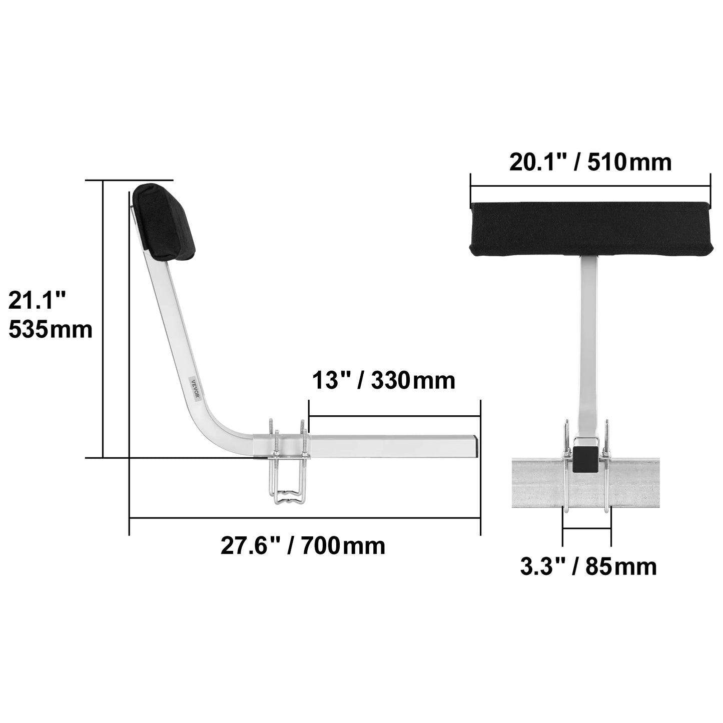 Boat Trailer Guide Adjustable Guide Poles 2PCS Rustproof Galvanized Steel Trailer Guide
