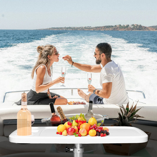 Removable Boat Table, 34X18 inch Rectangular Boat Table, Waterproof and Anti-Aging