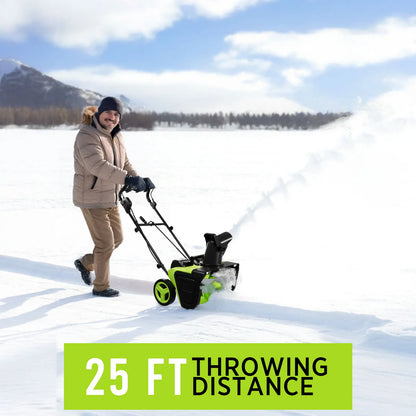 42V 20" Cordless Snow Blower – 850 Lbs/Min, Dual 4.0Ah Batteries & Charger Included – Effortless Snow Removal
