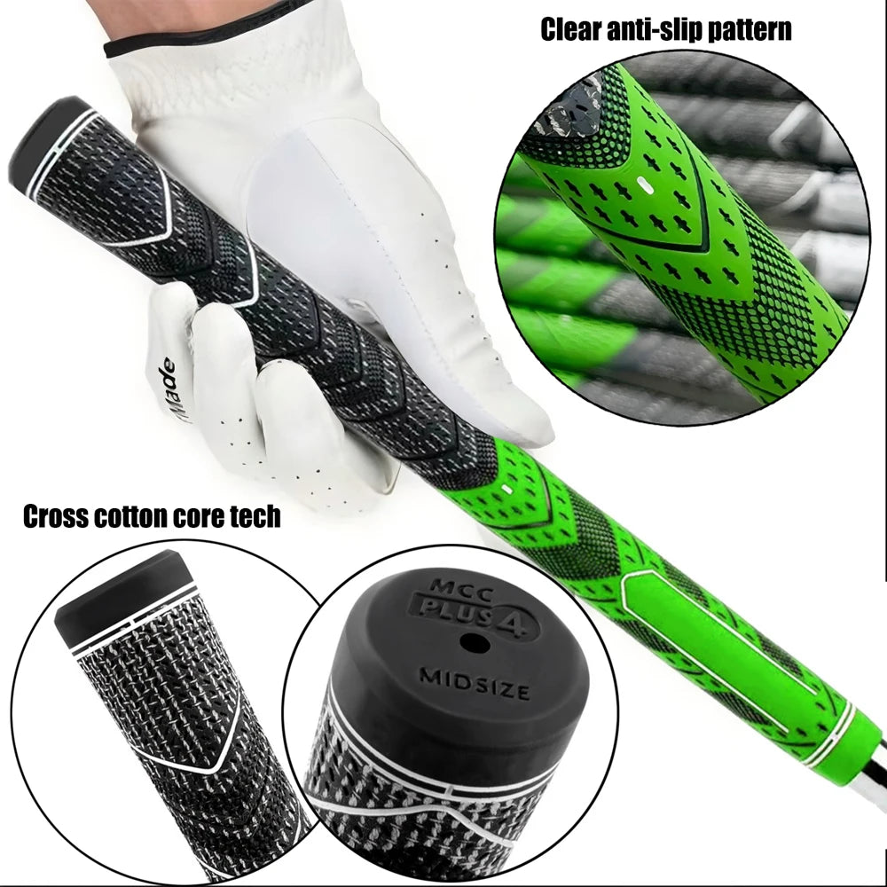 13PCs Golf Club Grip PLUS4 Golf Grip Anti-slip 60R Natural Rubber
