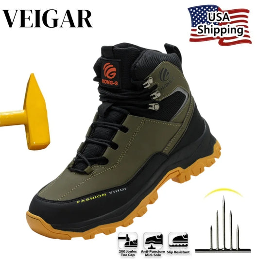 Protective Anti-Puncture Steel Toe  Boots