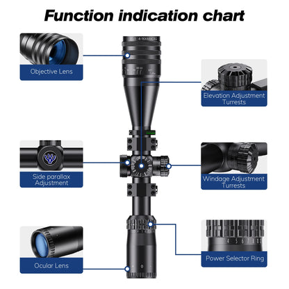 4-16x44 AOE Riflescope Hunting Scopes
