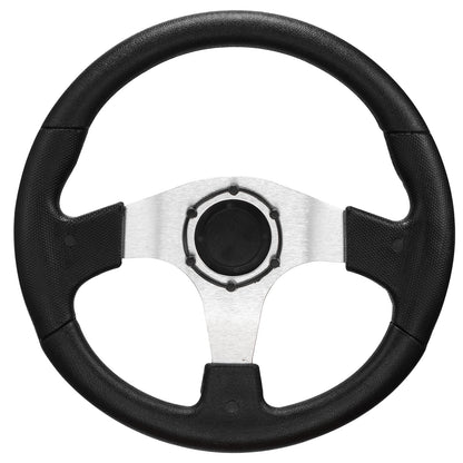 Golf Cart Steering Wheel Fit for EZGO TXT/RXV, Club Car DS/Precedent/Tempo, Yamaha G29/Drive/Drive2 & Most Golf Carts