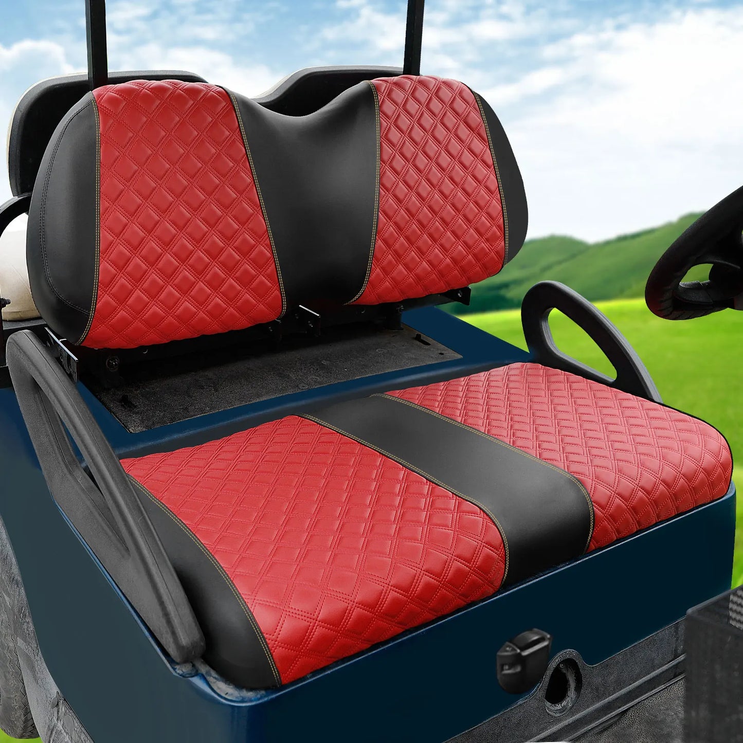 Seat Covers Kit Fit for Club Car Precedent Ordinary Seat Cushion, More Soft, Breathable & Easy to Clean