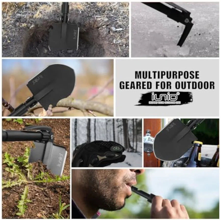 Foldable Camping and Backpacking Shovel Multitool