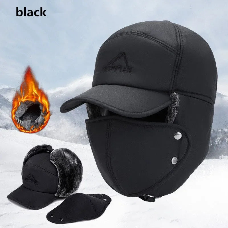 Winter Warm Extreme Cold Baseball Hat Thickened with Artificial Fur