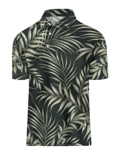 Men's Golf Shirt Hawaii Golf Polo Shirt Tennis Sports T-shirt Soft Breathable Elastic Fabric Short Sleeve