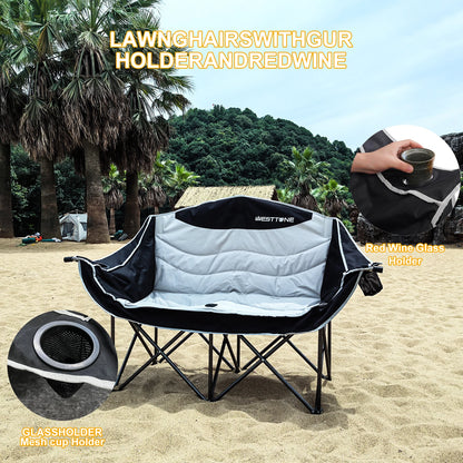 Portable Double Camping Chair Heavy Duty